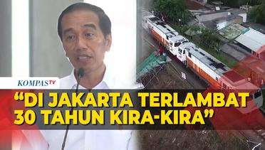 Jokowi Sebut Jakarta Terlambat 30 Tahun Bangun Transportasi Publik: Pagi hingga Malam Macet