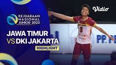 Highlights | Semifinal - Putra: Jatim vs DKI Jakarta | Kejurnas Junior 2022