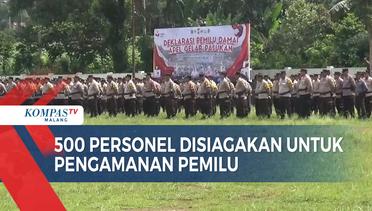 Apel Pasukan dan Deklarasi Pemilu Damai di Kota Malang