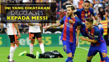 Ini yang Dikatakan Kiper Valencia, Diego Alves, kepada Lionel Messi Sebelum Penalti