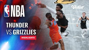 Oklahoma City Thunder vs Memphis Grizzlies - Highlights | NBA Regular Season 2023/24