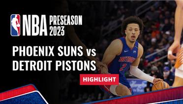 Phoenix Suns vs Detroit Pistons - Highlights | NBA Preseason 2023/24