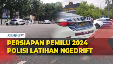 Siapkan Pengamanan Pemilu 2024 Polisi Latihan Drifting