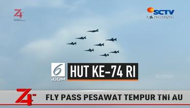  Pilot TNI AU Ucapkan Selamat HUT Ke-74 RI dari Udara