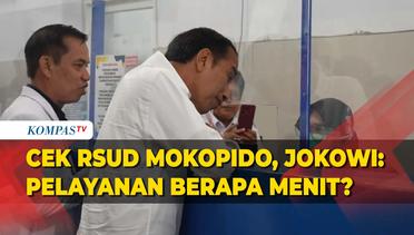 Potret Jokowi Cek Pelayanan BPJS di RSUD Mokopido: Pelayanan Berapa Menit?