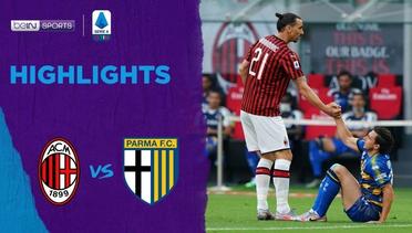 Match Highlight | AC Milan 3 vs 1 Parma Calcio | Serie A 2020
