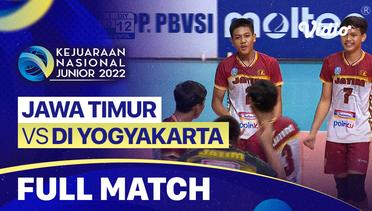 Full Match | Final - Putra: Jawa Timur vs DI Yogyakarta | Kejurnas Junior 2022