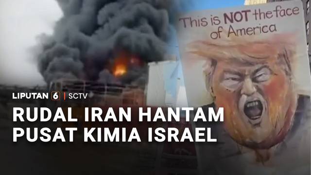Rudal Iran Hantam Pusat Kimia Israel, Trump Dihujani Protes "No Kings" | Liputan 6
