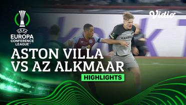 Aston Villa vs AZ Alkmaar - Highlights | UEFA Europa Conference League 2023/24