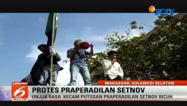 Demo Mahasiswa Makassar Mengecam Putusan Praperadilan Setnov Berakhir Ricuh - Liputan6 Malam