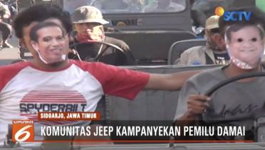 Komunitas Jeep Kuno Kampanye Pemilu Damai Lewat Topeng Capres - Liputan6 Pagi