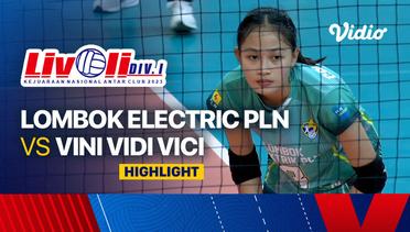 Putri: Lombok Electric PLN vs Vini Vidi Vici - Highlights | Livoli Divisi 1 2023