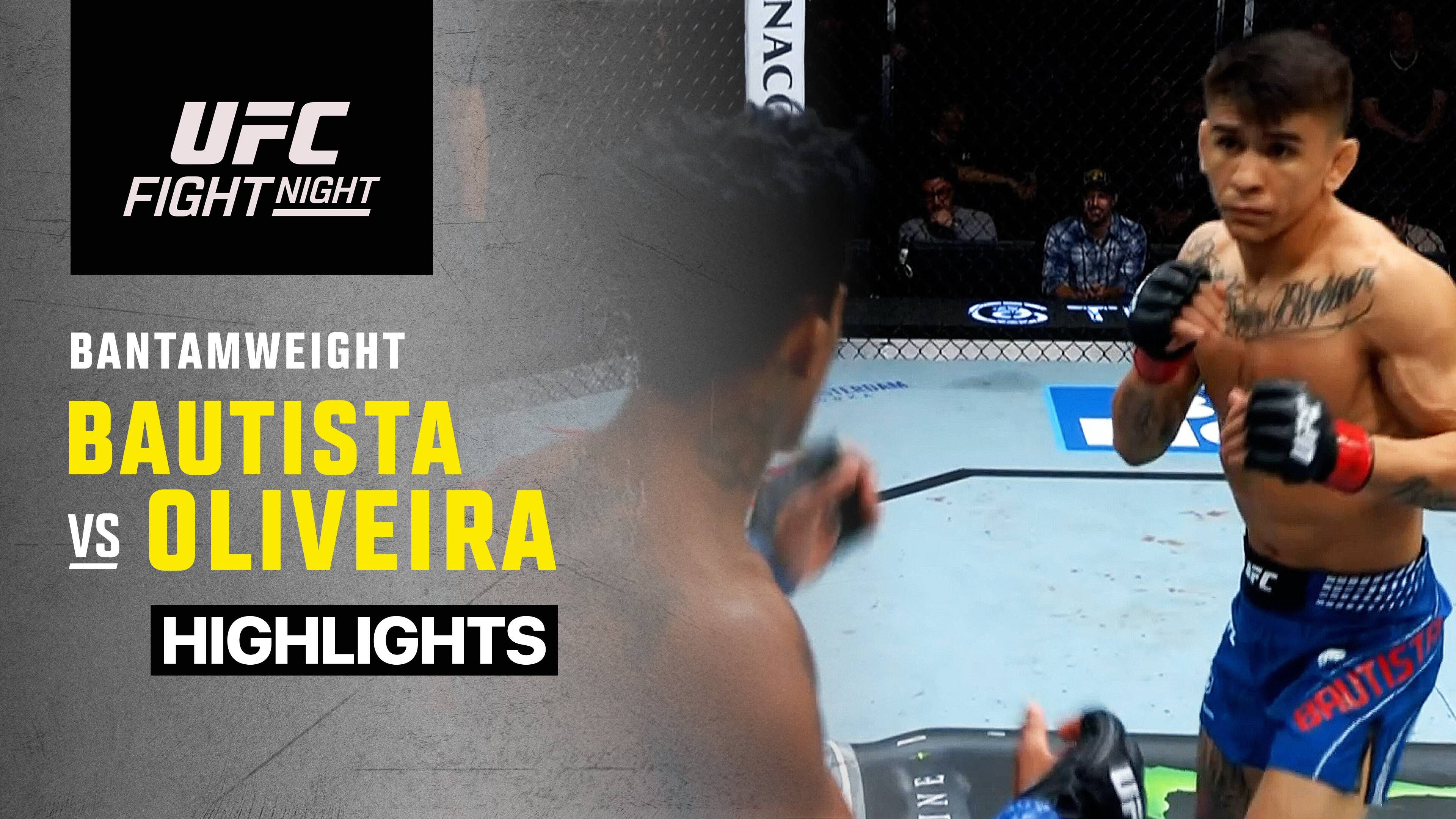 Mario Bautista vs Vinicius Oliveira - Bantamweight | UFC Fight Night