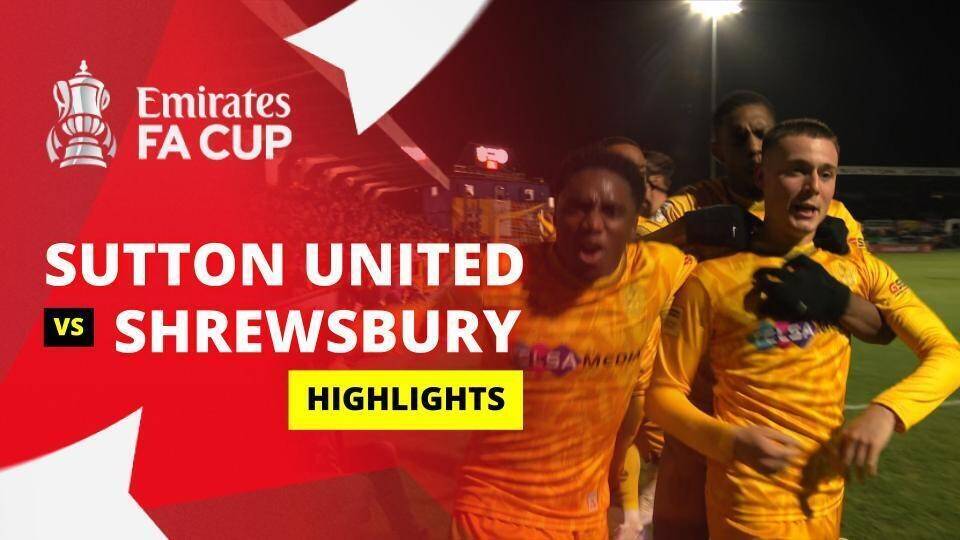 Sutton United FC vs Shrewsbury Town FC