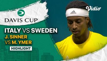 Highlights | Grup A: Italy vs Sweden | J.Sinner vs M.Ymer | Davis Cup 2022