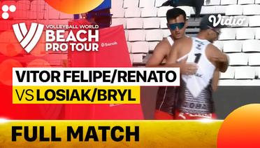 Full Match | Vitor Felipe/Renato (BRA) vs Losiak/Bryl (POL) | Beach Pro Tour Elite 16 Doha, Qatar 2023