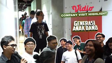 Highlight Sharing Session and Vidio Office Tour with Top 7 Generasi Anak Band