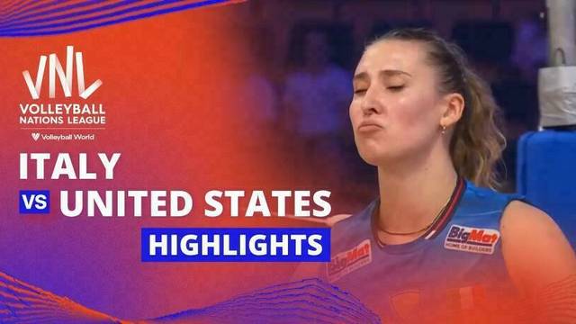 Women: Italy vs United States - Highlight | Volleyball Nations League 2025
