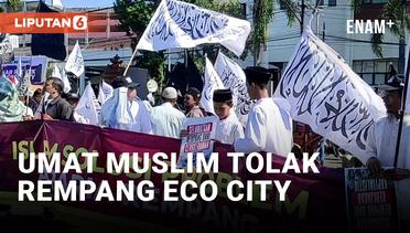 Ribuan Umat Muslim Surabaya Demo Tolak Rempang Eco City