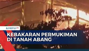Kebakaran Landa Permukiman Padat Penduduk di Petojo Selatan Tanah Abang, 24 Mobil Damkar Diterjunkan