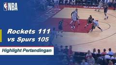 NBA I Cuplikan Pertandingan : Rockets 111 vs Spurs 105