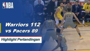 NBA I Cuplikan Pertandingan : Warriors 112 vs Pacers 89