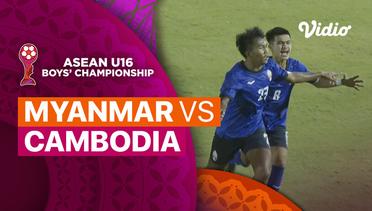 Myanmar vs Cambodia - Mini Match | ASEAN U16 Boys Championships 2024