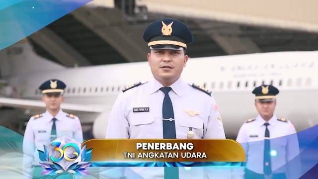 Doa & Ucapan Penerbang TNI Angkatan Udara untuk HUT 3 Dekade Indosiar Luar Biasa