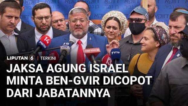 Dituding Salahgunakan Wewenang, Jaksa Agung Minta Ben-Gvir Dicopot Sebagai Menteri Keamanan Nasional