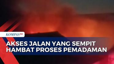 Gudang Penyimpanan Mainan di Bandung Terbakar, 15 Unit Mobil Damkar Diterjunkan ke Lokasi