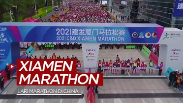 Lomba Lari Xiamen Marathon di China Diikuti 12.000 Peserta