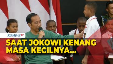 Jokowi Kenang Masa Kecil Saat Bertemu Anak Papua yang Mirip Dirinya