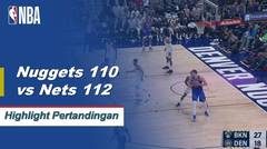 NBA | Cuplikan Hasil Pertandingan : Nuggets 110 vs Nets 112