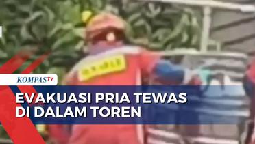 Detik-Detik Evakuasi Pria Tewas di Dalam Toren di Cilandak