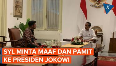 Eks Mentan Syahrul Yasin Limpo Pamit dan Minta Maaf ke Jokowi