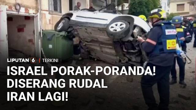 Israel Porak-poranda! Kena Hantam Rudal Iran Lagi, Lima Orang Terluka | Liputan 6