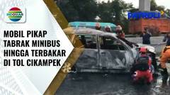 Kecelakaan di Tol Cikampek, Mobil Pikap Bermuatan Cabai Tabrak Minibus Hingga Terbakar | Patroli