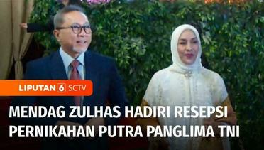 Mendag Zulhas Hadiri Resepsi Pernikahan Putra Kedua Panglima TNI Yudo Margono | Liputan 6