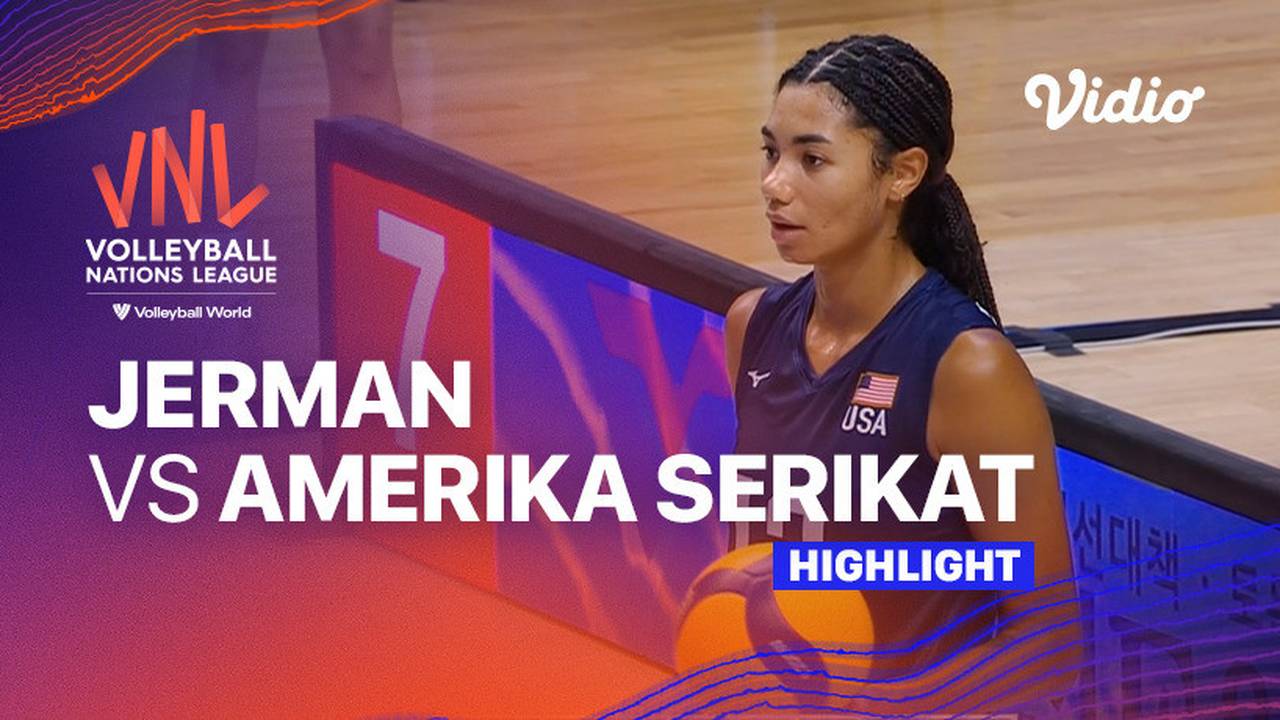 Match Highlights Jerman vs Amerika Serikat Women’s Volleyball