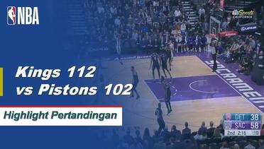 NBA I Cuplikan Pertandingan : Kings 112 vs Pistons 102