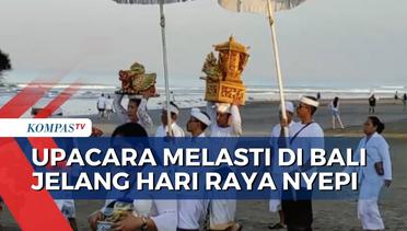 Jelang Hari Raya Nyepi, Ribuan Umat Hindu di Bali Gelar Upacara Melasti