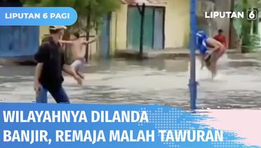 Puluhan Remaja di Medan Belawan Terlibat Tawuran Saat Kawasan Dilanda Banjir Rob | Liputan 6