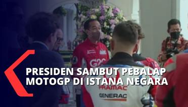 Tiba di Istana Merdeka, Presiden Jokowi Sambut Hangat Para Pebalap MotoGP