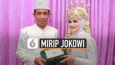 Viral Pengantin Mirip Pak Jokowi