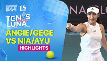 Match Highlight | Angie/Gege vs Nia/Ayu | Women's Double | Tenis Bareng Luna