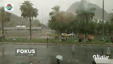 Hujan Deras Iringi Prosesi Ibadah Haji di Arafah dan Mina, Arab Saudi - Fokus Pagi