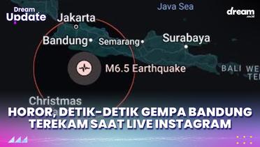 Horor, Detik-detik Gempa Bandung Terekam Saat Live Instagram