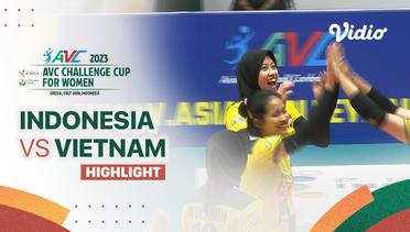 Highlights | Final: Indonesia vs Vietnam | AVC Challenge Cup for Women 2023