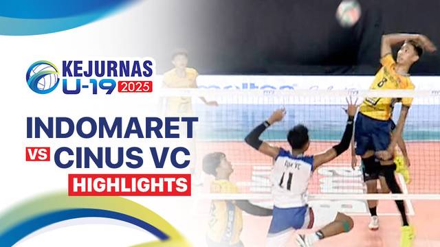 Putra: Indomaret vs Cinus VC - Highlight | Kejurnas Bola Voli Antarklub U-19 2025