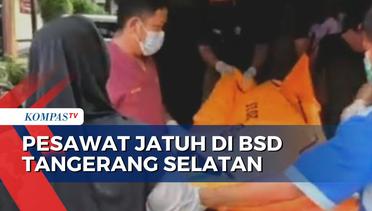 Pesawat Jatuh di BSD Tangerang Selatan, 3 Jenazah Dibawa ke RS Polri